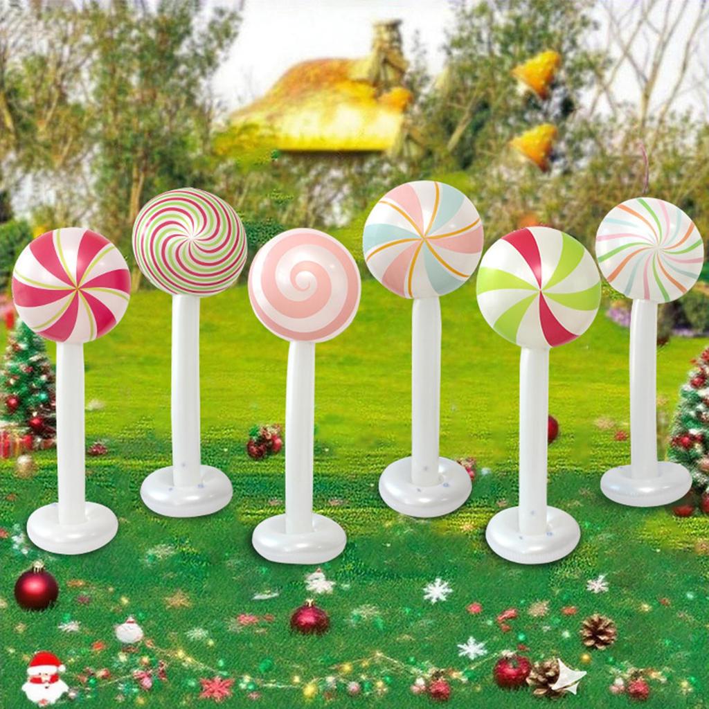 Christmas Inflatable Candy Decor Party Supplies for Home