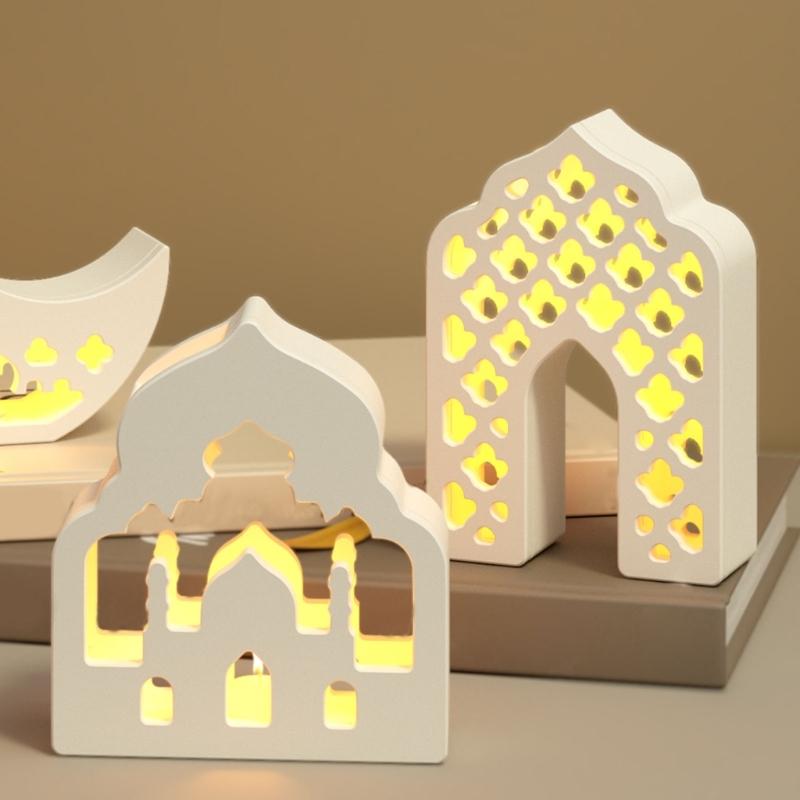 House Moon Shape Silicone Molds for Candle Holder Gypsum Decoration Silicones Tealight Holder Molds Epoxy Resin Molds