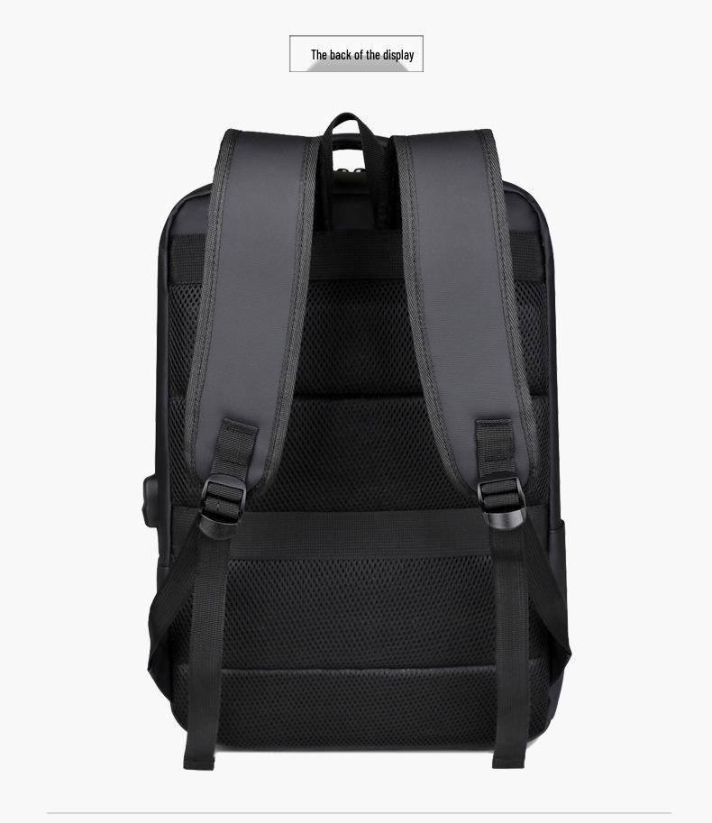 Business Casual Waterproof Laptop Backpack - Multi-Compartment, Large Capacity for Travel and Commute