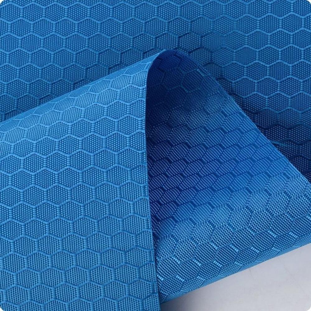 210D Football Grid Oxford Ripstop PU Fabric Waterproof Lightweight Soft Cloth for Bag Costume Outwear Sewing DIY By The Yard