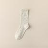 Female Spring and Summer Thin Polla Auricle Lace Sweat Absorbent Boneless Tube Pile Socks