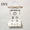 Eye Chart Multipurpose Waterproof Standardized Clear Printing Accurate Reading Vision Exam Test Thicken Adults Kids Wall Visual Acuity Canvas Painting