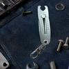 Bolt Measuring Tool Portable Thread Size Checker Keychain Stainless Steel Precise Gauge Gauge Nut Bolts Finder Verification