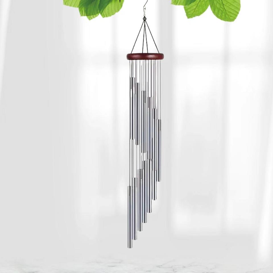 Japanese Beech Wood 7-Color Wind Chime for Indoor/Outdoor Decoration