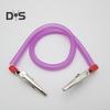 Dental Bib Clip Napkin Holder Reusable Kids Adults Elderly Colorful Elastic Spring Double-end Metal Clip Dentist Bib Holder Neck Strap