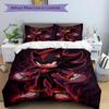 3pcs Shadow the Hedgehog Dark Forces Unleashed Pattern Bedding Three-Piece Set (1 Cover + 2 Pillowcases, No Fillings), This Printed Bedding