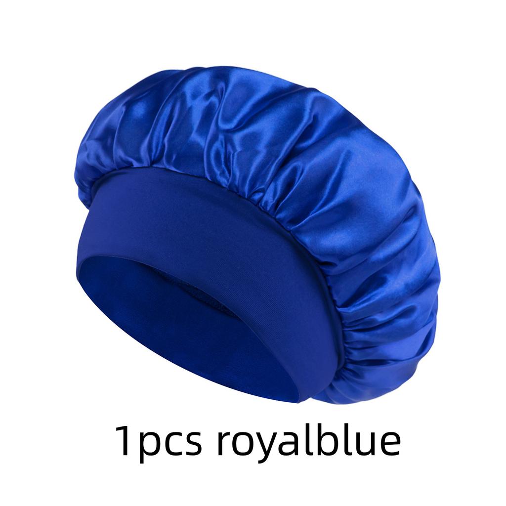 1/3/5/10pcs mix Satin Bonnet Silk Hair Bonnet for Sleeping Sleep Bonnets for Women Large Wide Soft Band Sleep Cap for Curly Hair