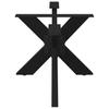 Spider Shaped Coffee Table Leg Black 98 X 58 X (42 43) Cm Steel