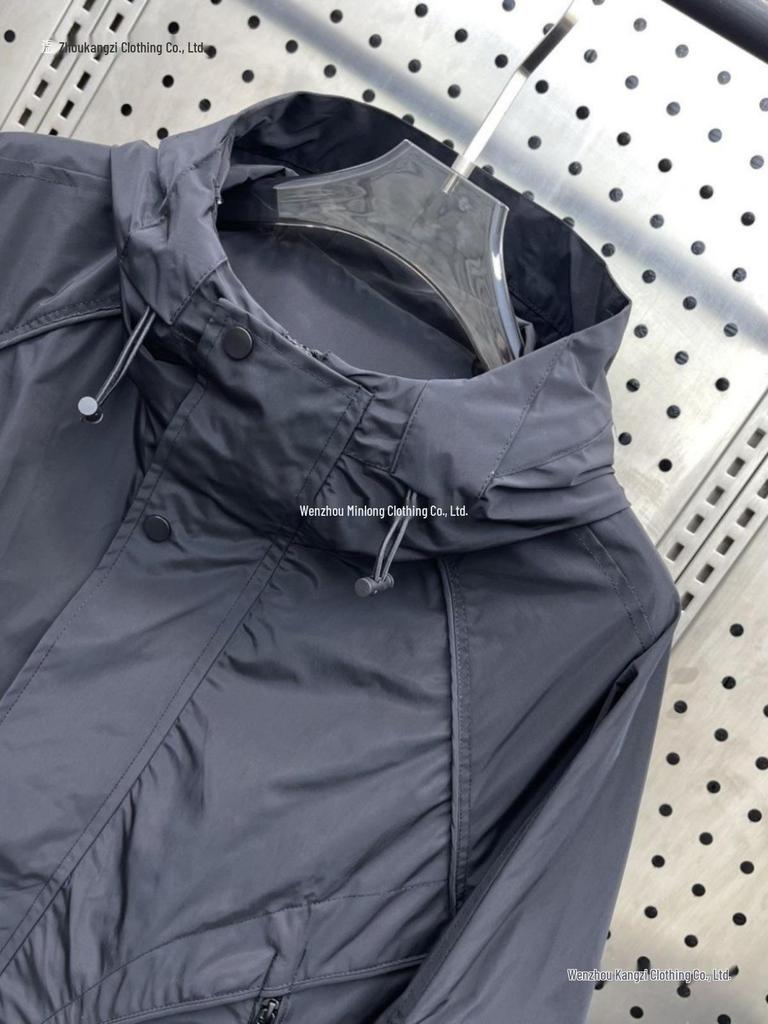 Men's Trendy Hooded Jacket - Autumn/Winter Velvet Casual Versatile Workwear for Outdoor Sports & Mountaineering