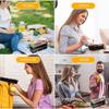 17oz Small Meal Prep Containers 3 Compartments with Lids,Disposable Plastic Bento Boxes Stackable Food Containers Lunch Boxes