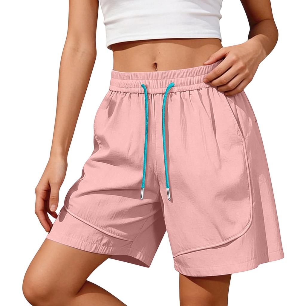 Women's Color Shorts, Casual And Versatile Sports Straight Shorts