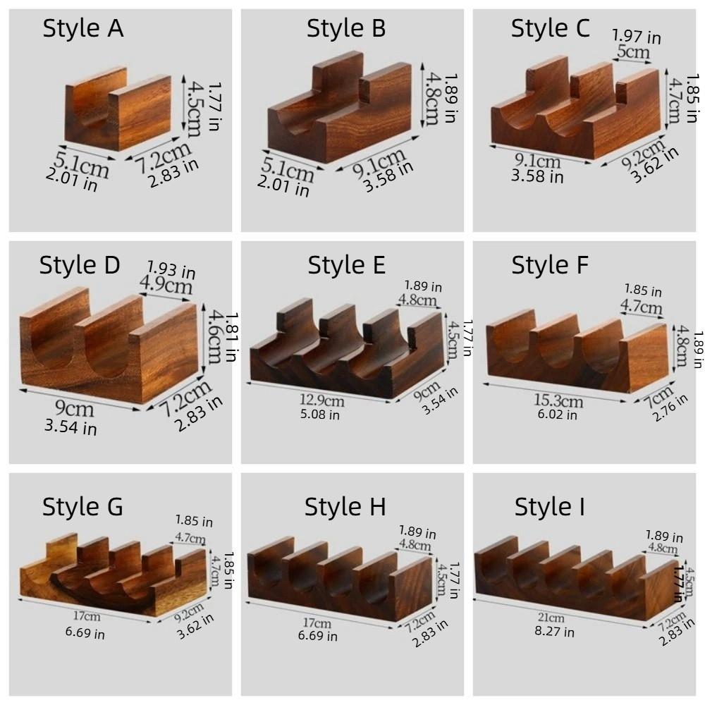 Japanese Style Walnut Sushi Rack U-shaped Sushi Wooden Tray Food Display Rack  Kitchen Tool