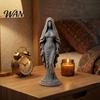 Artistic Women Figurine 3D Printed Veiled Goddess Statue Wearing Veil Sculpture Decoration for Home Office Living Room Desktop Study Ornament