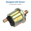 Electric Oil Press Pressure Gauge 12V, 2" 52mm Automotive Oil Pressure Meter 0-100 PSI with Sensor for Car RV Truck Boat Marine