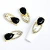 10pcs Y2K Starry Sky Large Crystal Gemstone Long Nail Pendant Dropstone Hollow Large Nail Jewelry Style Long Nail Design