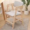 Solid Wood High Chair for Toddlers To Teens Adjustable Height Toddler Dining Study Chair Easy To Clean Highchair with Cushion
