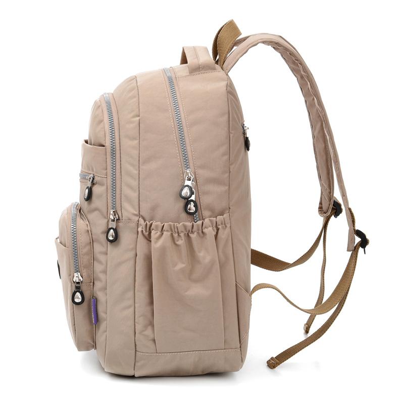 Retro wodoodporna tkanina nylonowa unisex plecak casualowy modny o dużej pojemności podróżny studencki trwały tornister