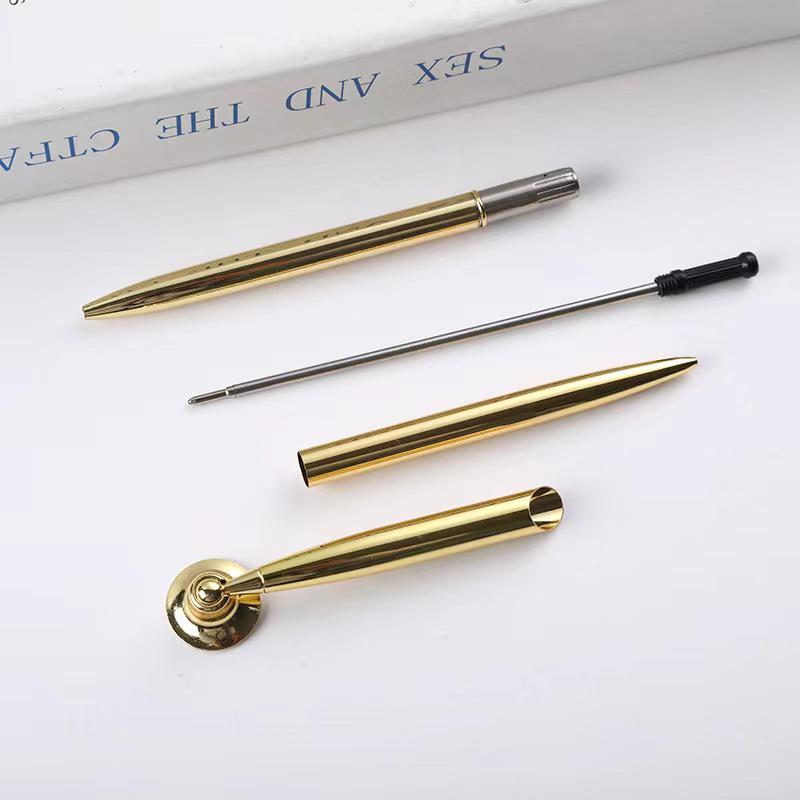 Cross-Border Metallic Ballpoint Desk Pen for Hotel and Bank Front Desk Check-In, Promotional Gift.