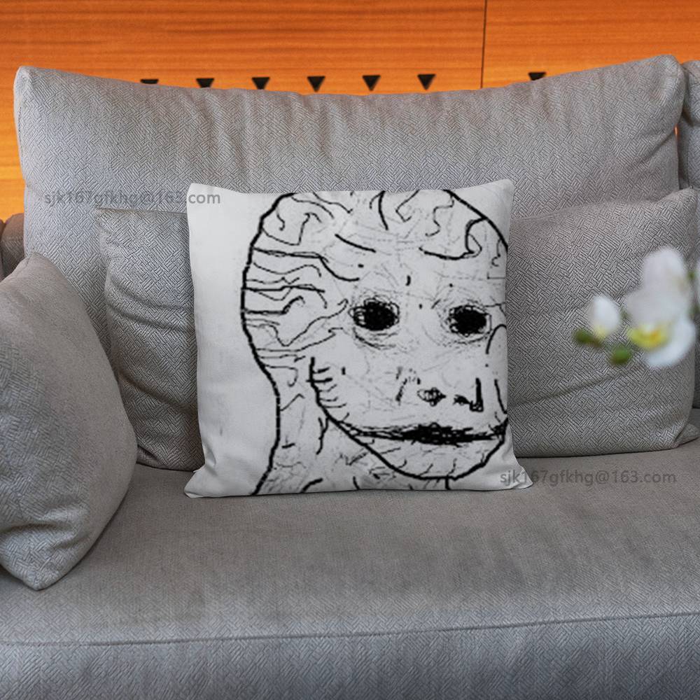 Wojak Soyjak pillowcase casual style decoration suitable for home decoration excluding pillow core