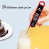 Lebensmittelthermometer, leicht ablesbares digitales Fleischthermometer, wasserdicht, faltbar, Kochthermometer für die Küche zu Hause
