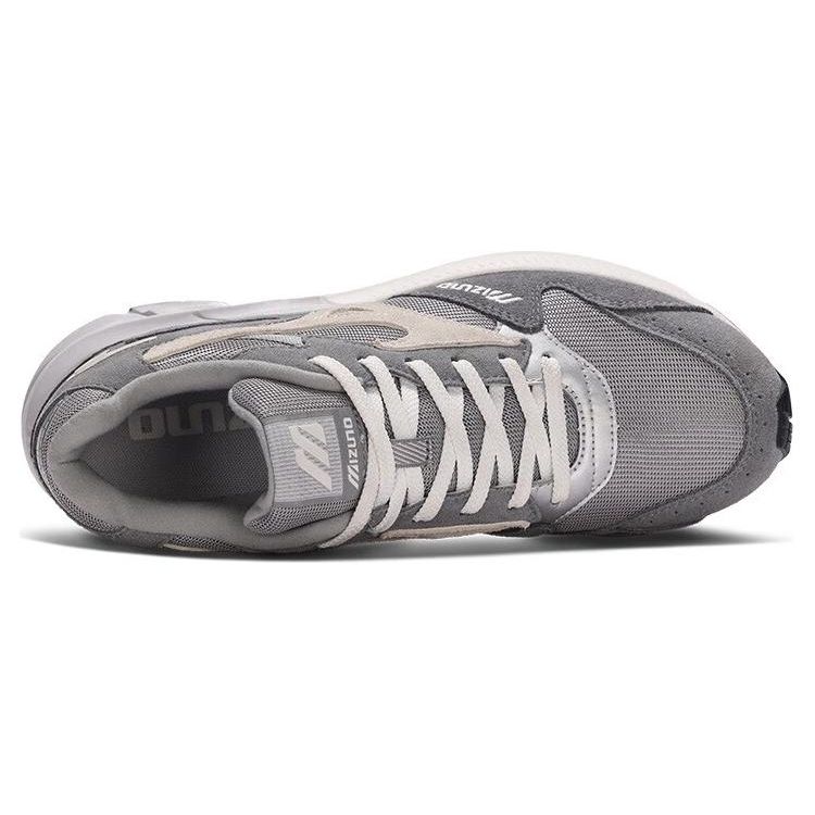 Mizuno Pi Retro Versatile Durable Breathable Low-Top Casual Running Shoes Unisex Sneaker Gray White D1GH232301