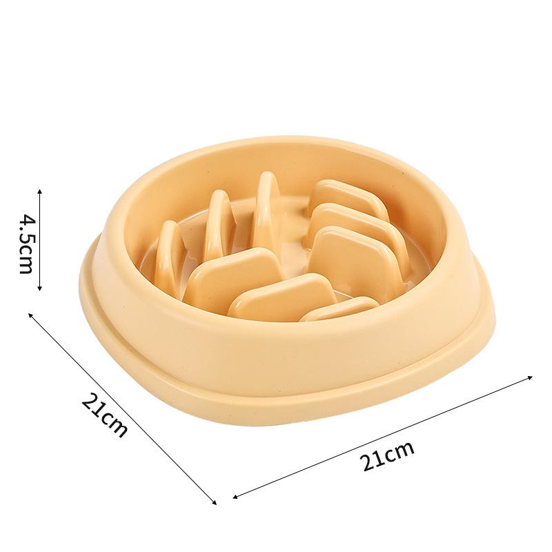 Anti-Choking Non-Slip Slow Feeder Bowl for Cats & Dogs