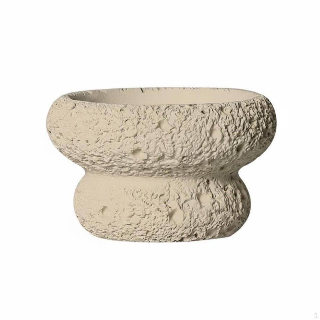 Modern Cement Candle Holder, Meteorite Design, Scented Container, Romantic Decor