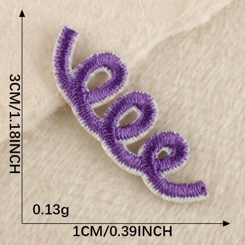 Original Cartoon Embroidery Patch: Korean Wappen Telephone Line Candle DIY Cloth Accessories Sticker