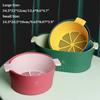 Large Thickened Removable Fruit Vegetable Washing Basin Household Double-Layer Cleaning Plastic Drain Storage Basket For Kitchen