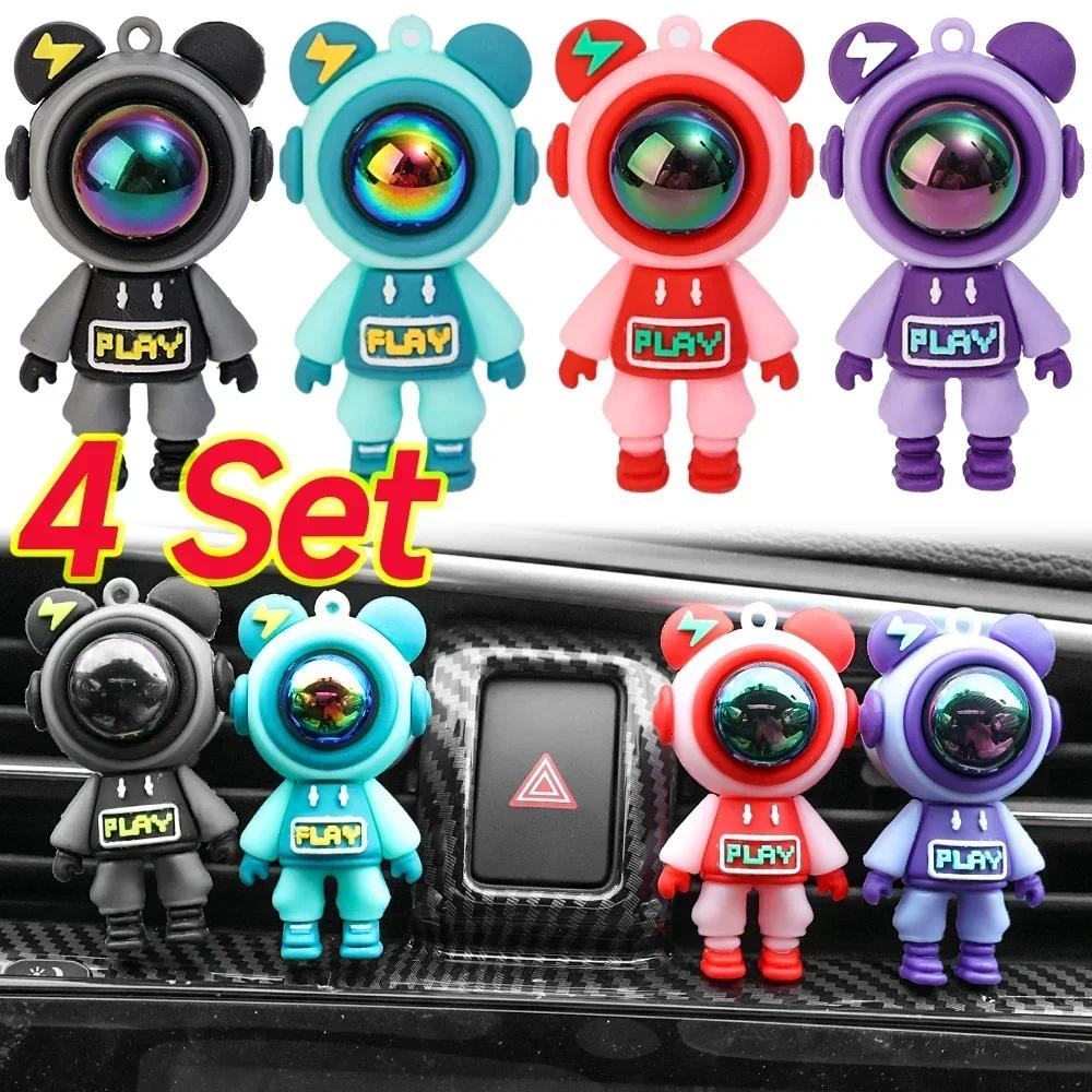 Niedliche Astronautenfiguren Ornamente Dekoration Auto Aromatherapie Lufterfrischer Luftauslass Duft Innenraum Parfüm Diffusor