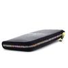 [Revetta] Stingray Leather Long Wallet, YKK MIX Color L-shaped Zipper, Galusha Stingray Black, Men's and Women's Genuine Leather [164-1stw]