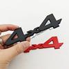 3D Metal Red Chrome Black Logo 4X4 Emblem Letters Decals Car Rear Trunk Badge For Toyota Tundra 4x4 Sticker Adhesive Accessories