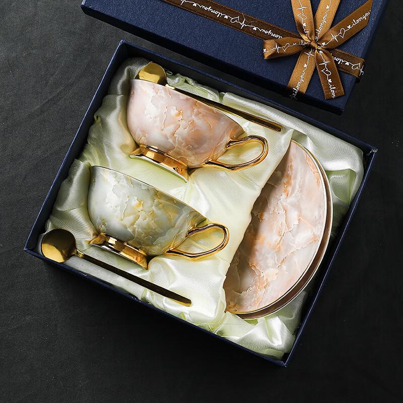 Charming Ceramic Coffee Cup & Saucer Set