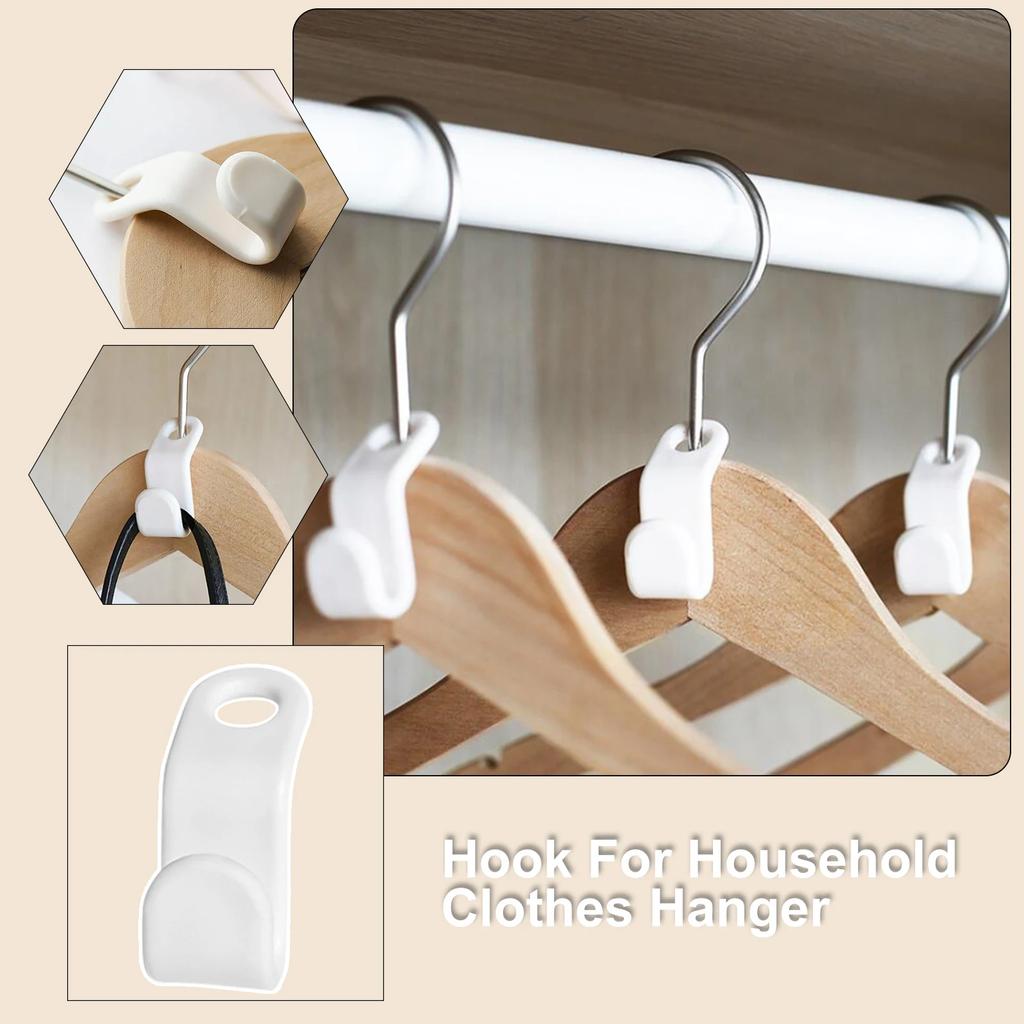 10/50 PCS Cascading Hanger Extender Hooks Space Saving Closet Hanger Organizer Closet Space Saver for Shirt Clothes Coat Hangers