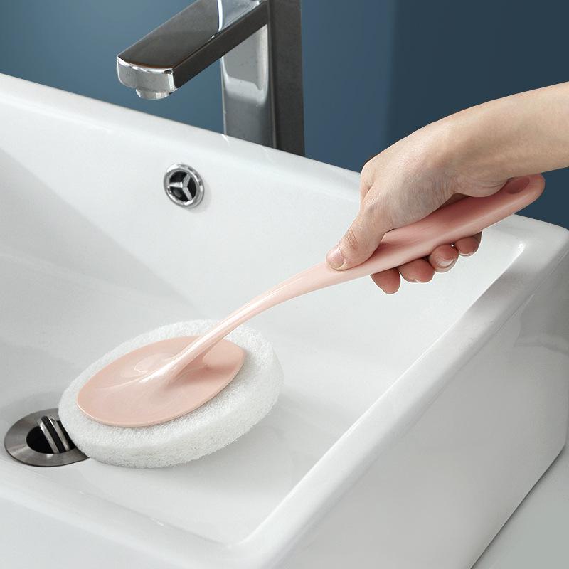 Multifunctional Long Handle Cleaning Brush for Kitchen, Stovetop, Wall, Bathroom, and Toilet