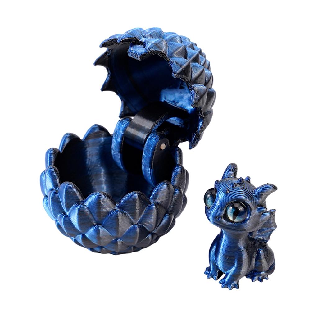 3D Printed Dragon Eggs with Dragon 3D Printed Animals Toy Tabletop Centerpieces for Home Car Office Tabletop Ornament