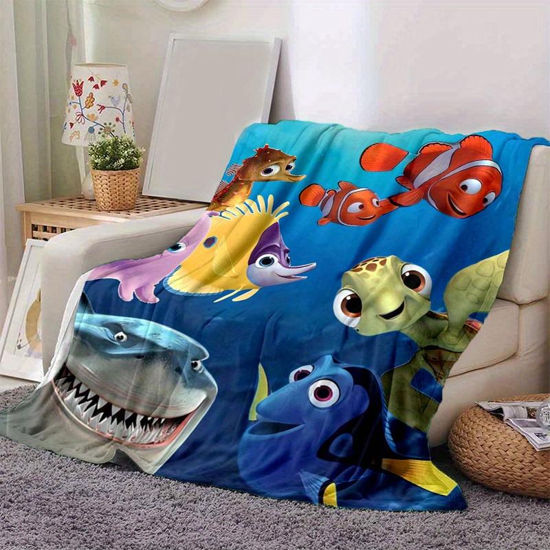 

1 шт., Мягкое одеяло-плед «В поисках Немо: Друзья морской жизни», Идеально для домашнего декора, Чехол на диван, Для использования на улице, В путешествие 80cmx120cm