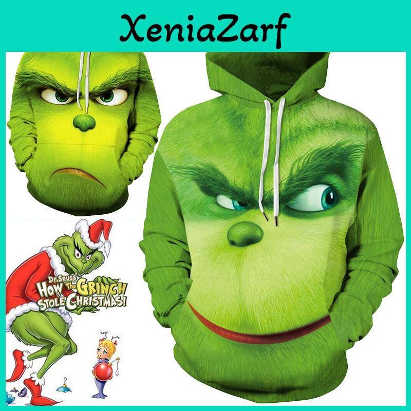 Rascal Green Monster The Grinch Men's Hoodie Jacket Featuring Soft And Breathable Material For Comfortable Wear