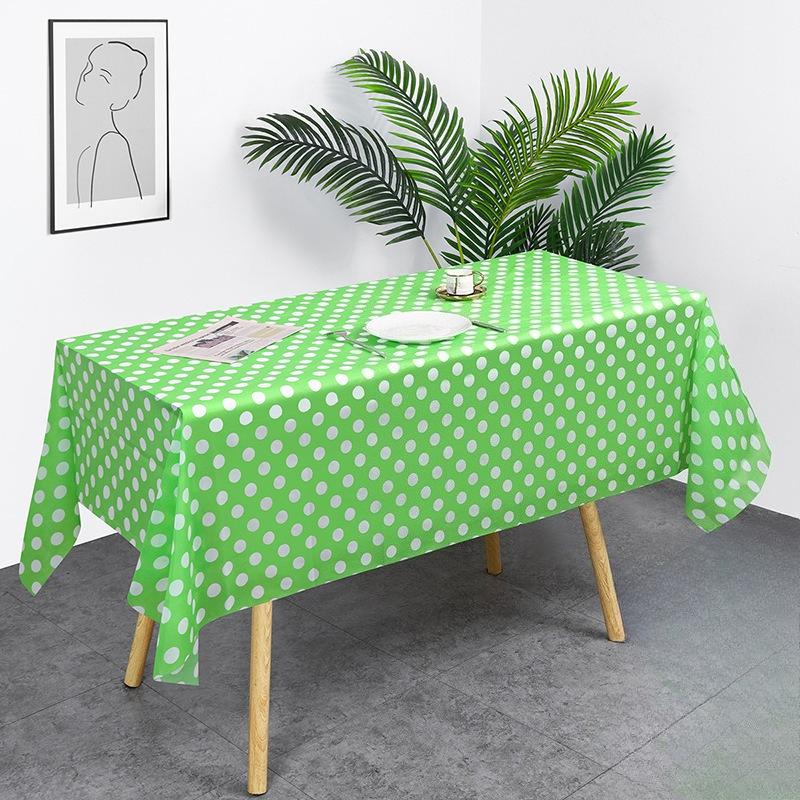 1/3pcs Disposable Tablecloth Polka Dot Tablecloth Birthday Party Outdoor Picnic Desk Cloth