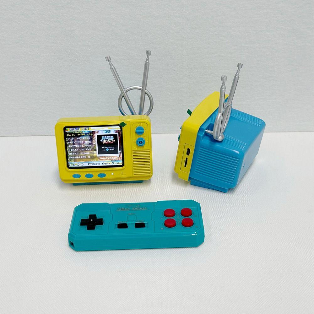 3.0 Inch Screen Retro Bookshelf TV Console Built-in 339 Games Mini Pocket Size Game Console GV300S Children Gits