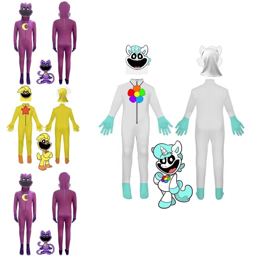 Poppy Playtimecos Costume da Esibizione per Bambini Tuta di Halloween Ispirato al Gioco