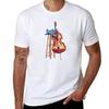 Jazz Bassist Frog Tshirt Work Basic Short Sleeve Top
