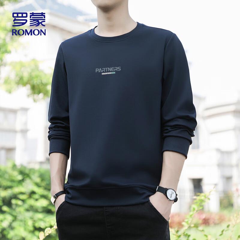 

ROMON Мужской свитшот с круглым вырезом большого размера UP89 L