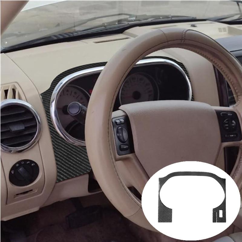 Car Interior Decoration Carbon Fiber Sticker For Ford Explorer Sporttrac Mercury Mountaineer 2008 2009