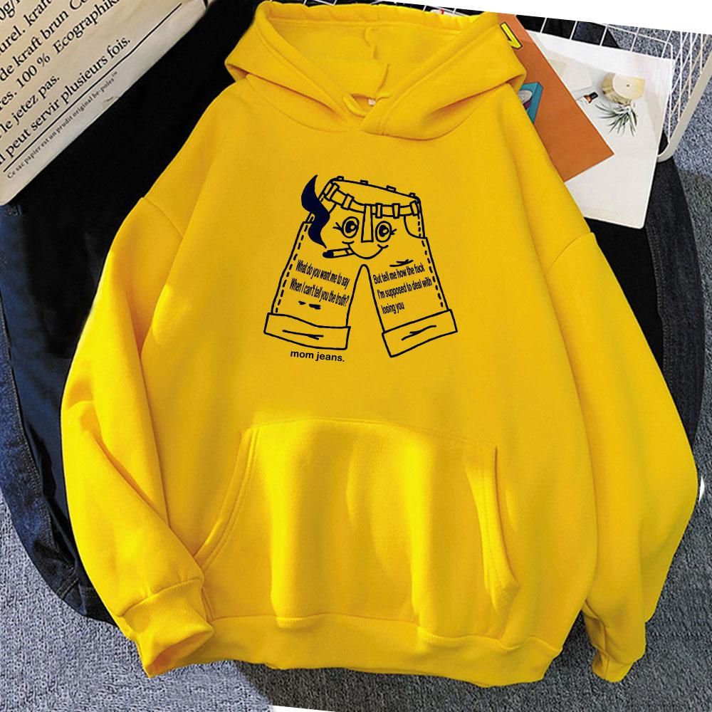 Graphic Clothes for Winter Rock Band Mom Jeans Hoodies Fashion Funny Printing Cartoon Sweatshirts Streetwear