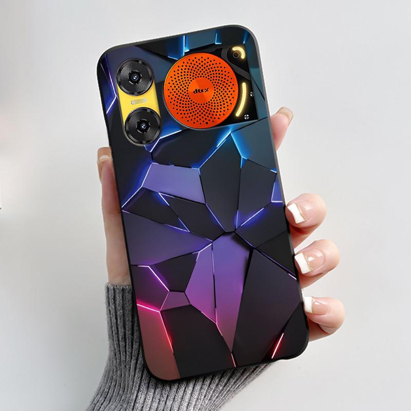 For ZTE Nubia Music 2 Case Cartoon Black Matte Silicone Soft Back Cover For Nubia Music2 Phone Cases 6.7" Protective Shell Z2460
