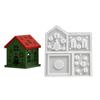 Silikonformen für Nachtlichtständer in Form eines Hauses, Bastelformen, Silikonformen für Kunsthandwerk, Ornamentformen für die Handarbeit