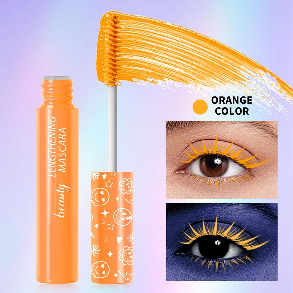 UV-reaktive Glow-in-the-Dark-Mascara Elektrische Farben für Rave-Partys, Festivals und Themenveranstaltungen Schweißfeste Formel