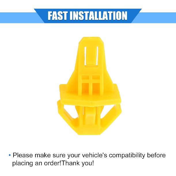 20 Pcs Car Fender Flare Bumper Clip Compatible for Honda CRV 2.4L 2012-2014, Durable Nylon Yellow Retainer Fastener