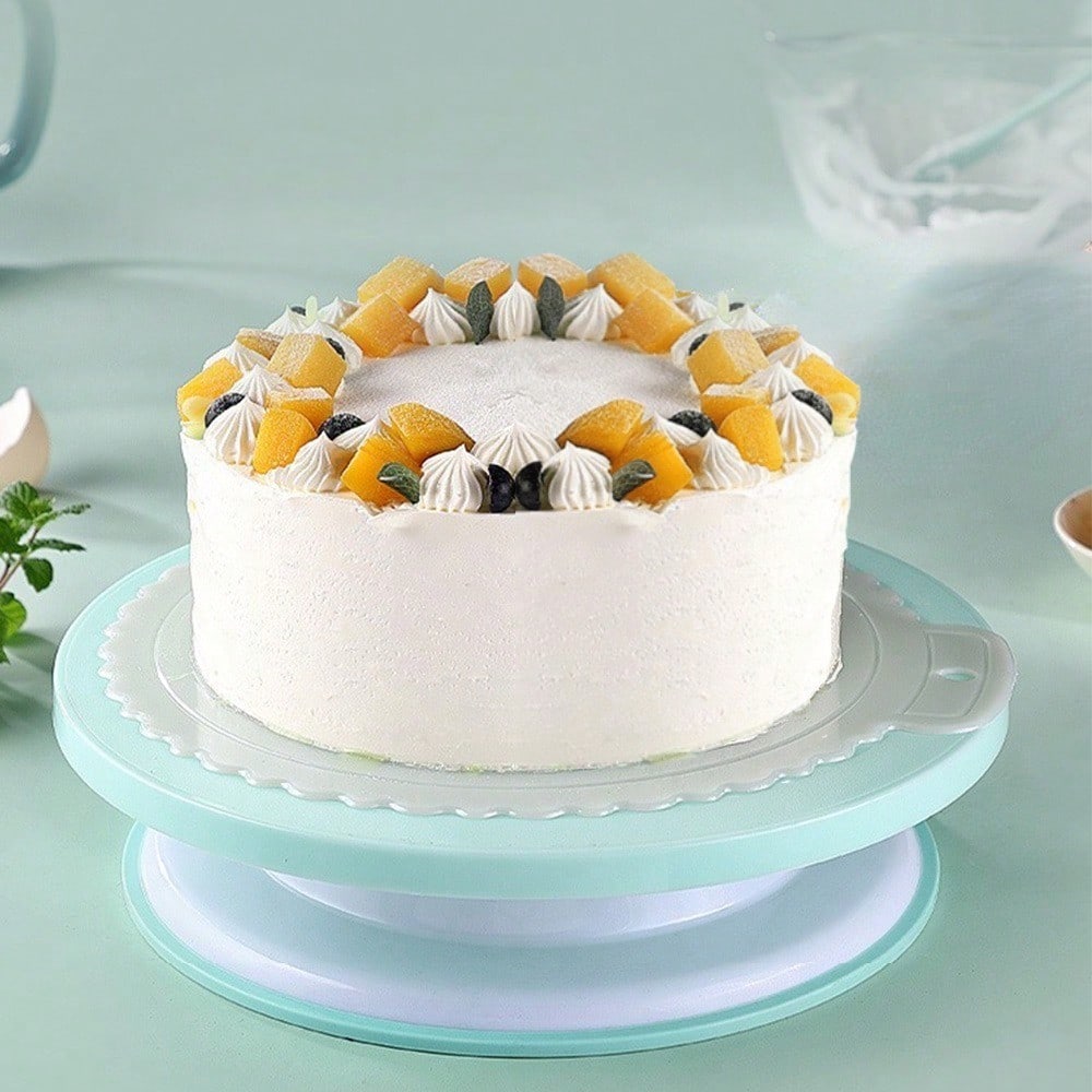 Cake Decorating Kit Cake Turntable Cream Spatula Stainless Steel Piping Tips Reusable Pastry Bags and Couplers Baking Supplies